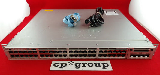 Cisco Catalyst 3850 48-Port GbE Network Switch w/ C3850-NM-4-1G WS-C3850-48T-L