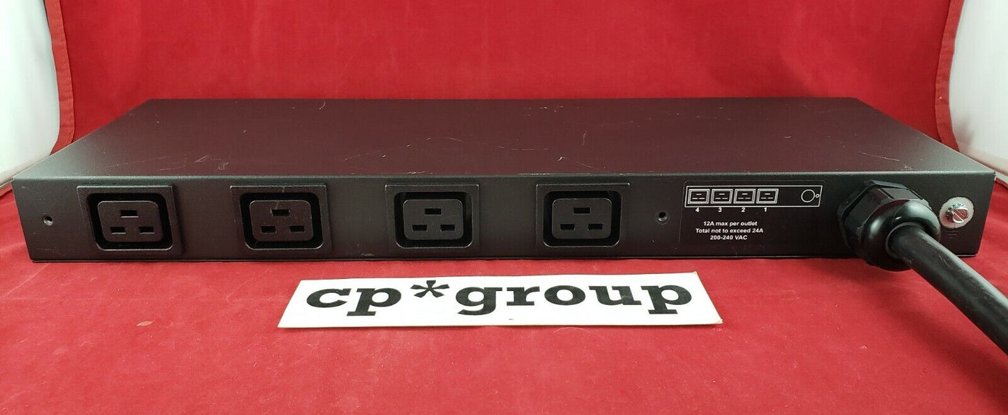 HP 417580-D71 24A 200-240V 4x C19 Outlets PDU Control Unit 228481-002