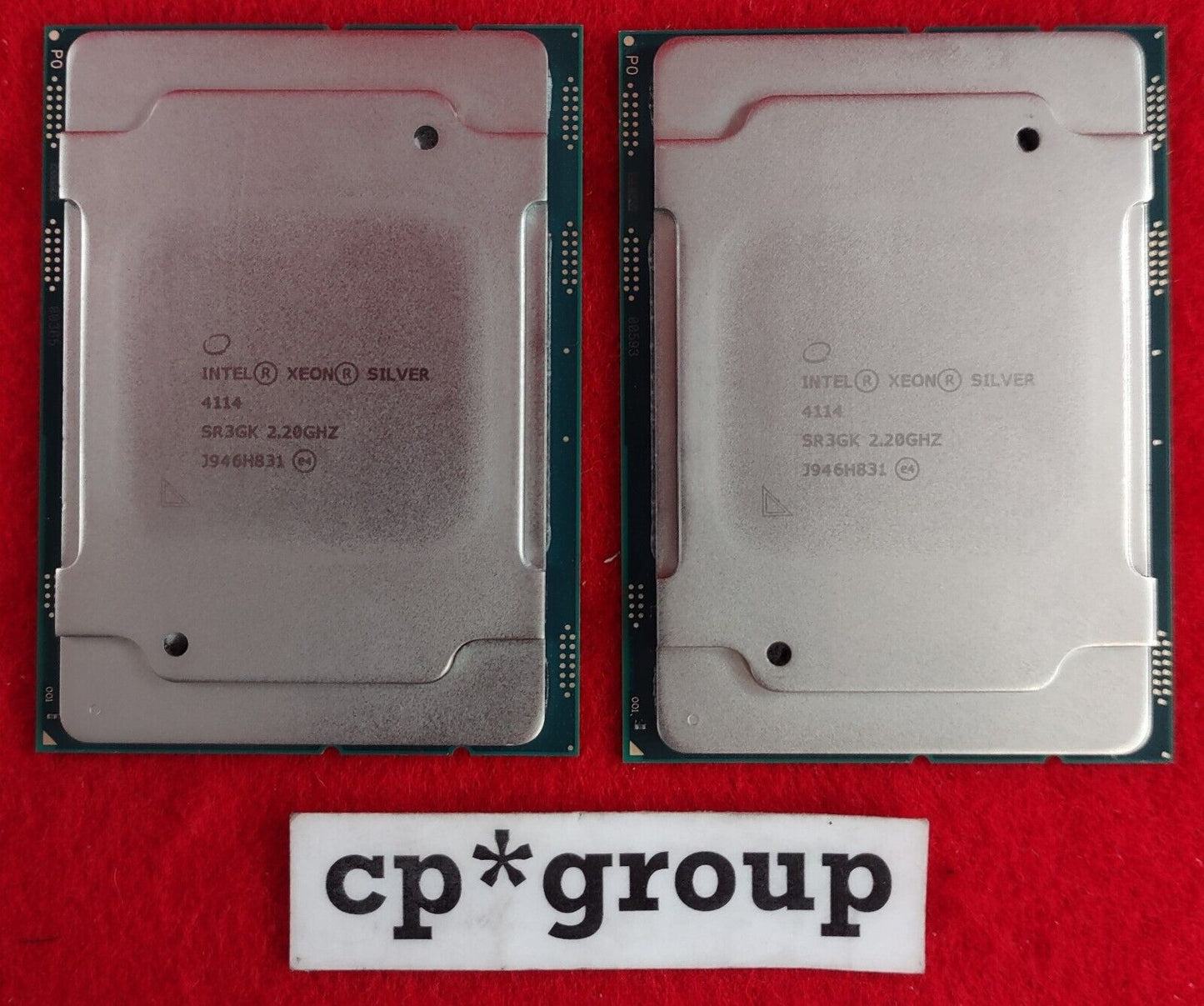 LOT OF 2 Intel Xeon Silver 4114 2.2GHz LGA3647 10-Core CPU Processors SR3GK