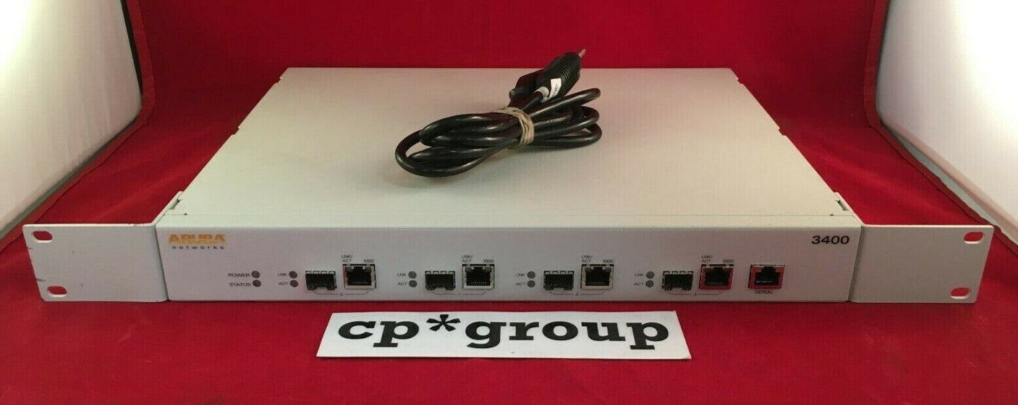 Aruba 3400-US 4-Port RJ-45/SFP Gigabit Multi-Service Mobility Controller