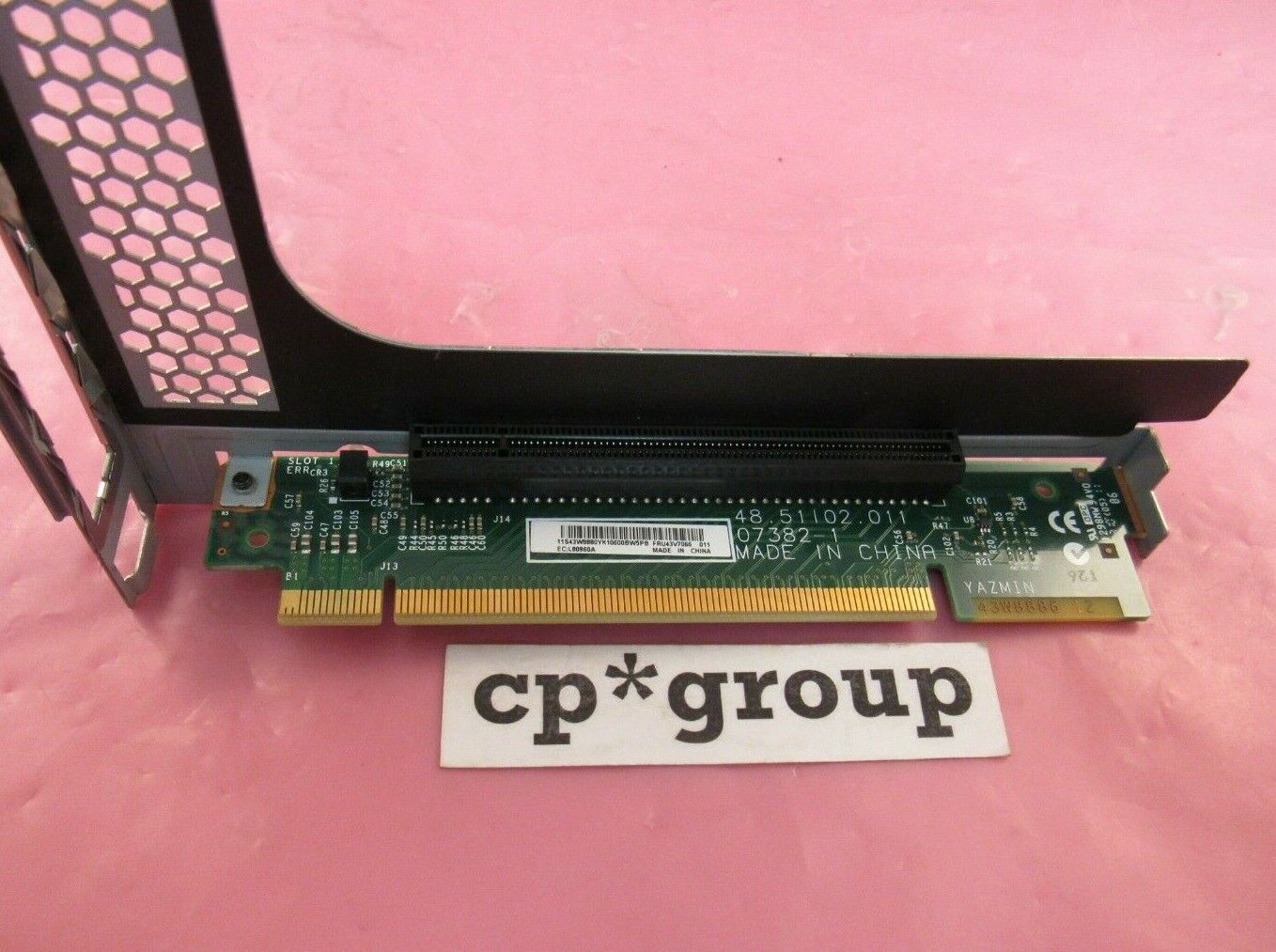 IBM System x3550 M2 M3 Single Slot PCI-E Riser Card in Bracket 43V6936 43V7066