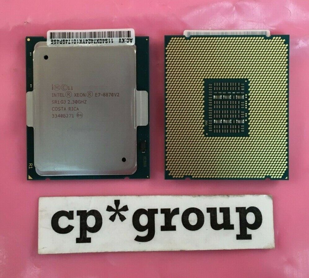 MATCHED PAIR Intel Xeon E7-8870v2 2.3GHz 15-Core LGA2011-1 CPU Processor SR1GJ