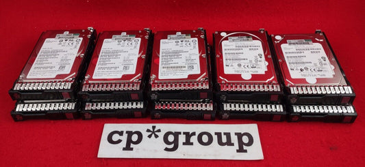 LOT OF 10 HP 300GB 10K SAS 12Gb SFF 2.5" Hard Drives 872735-001