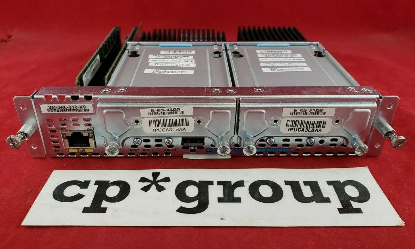 Cisco SRE 910 1-Port GbE Service Module w/ 4GB RAM & 2x HDD Caddy SM-SRE-910-K9