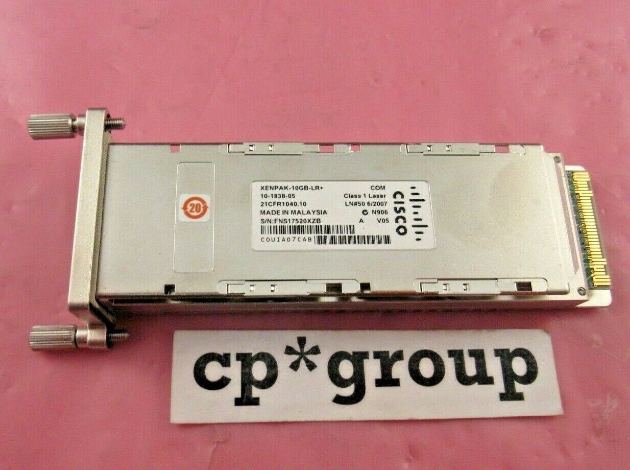 LOT OF 2 Genuine Cisco XENPAK-10GB-LR+ 10GBase-LR 10GB 1310nm XENPAK Transceiver