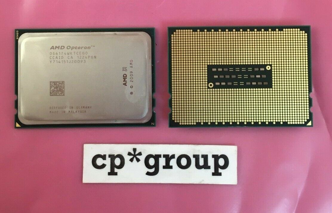 LOT OF 2 AMD Opteron 6174 12 Core 2.20 GHz 12MB CPU Processor OS6174WKTCEG0