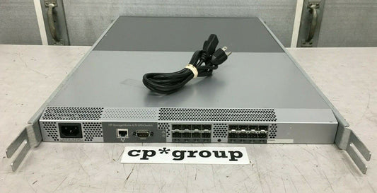 HP A8000A 393750-001 StorageWorks 4/8 16-Port (8 Active) SAN Switch w/Fabric Lic