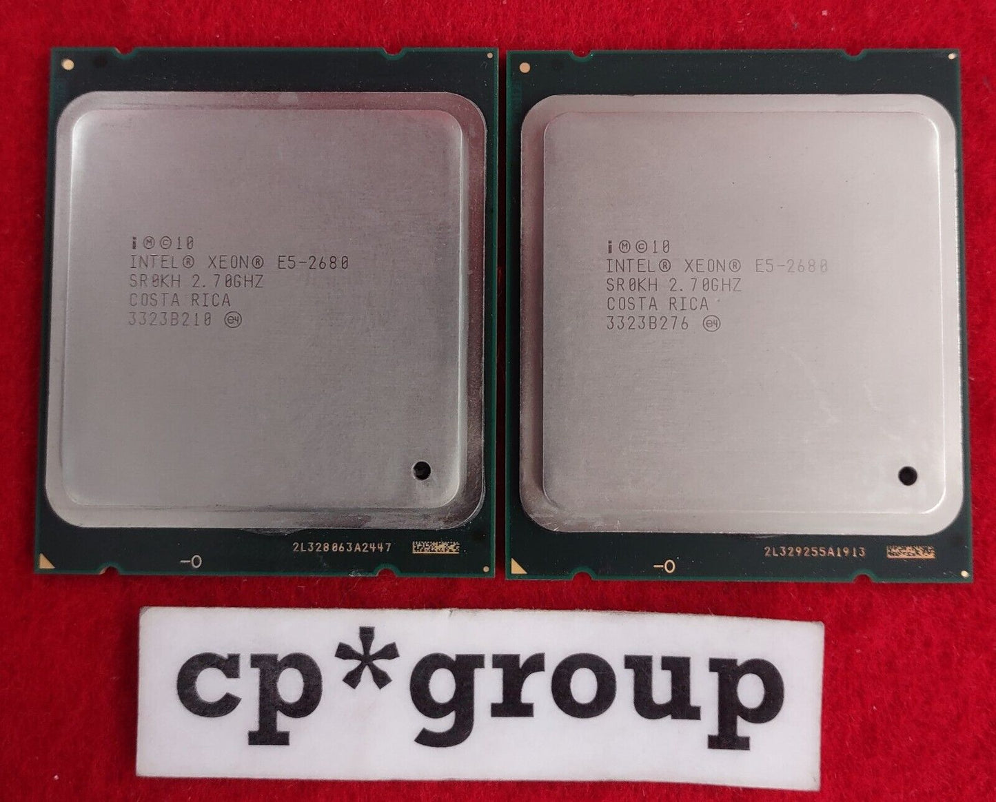 LOT OF 2 Xeon E5-2680 2.7GHz 20MB 4000MHz LGA2011 6-Core CPU Processors SR0KH