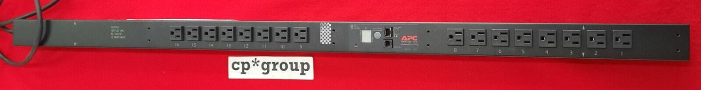 LOT OF 2 APC 120V Metered Smart Rack PDU AP7831