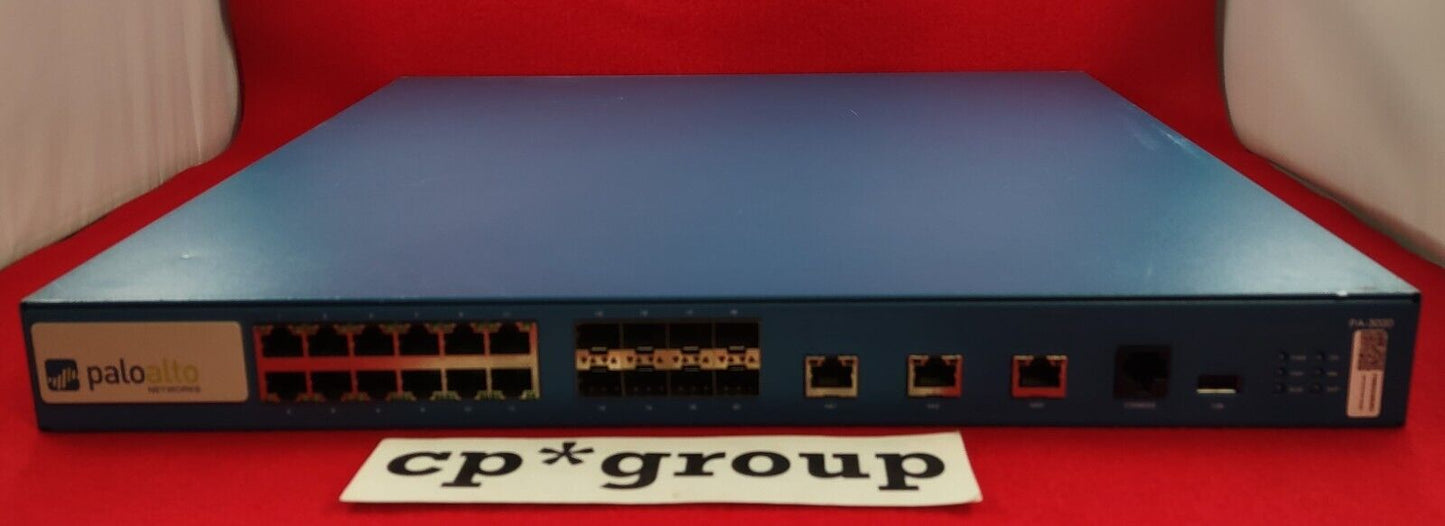 Palo Alto 12-Port GbE 8-Port SFP Enterprise Network Security Firewall PA-3020