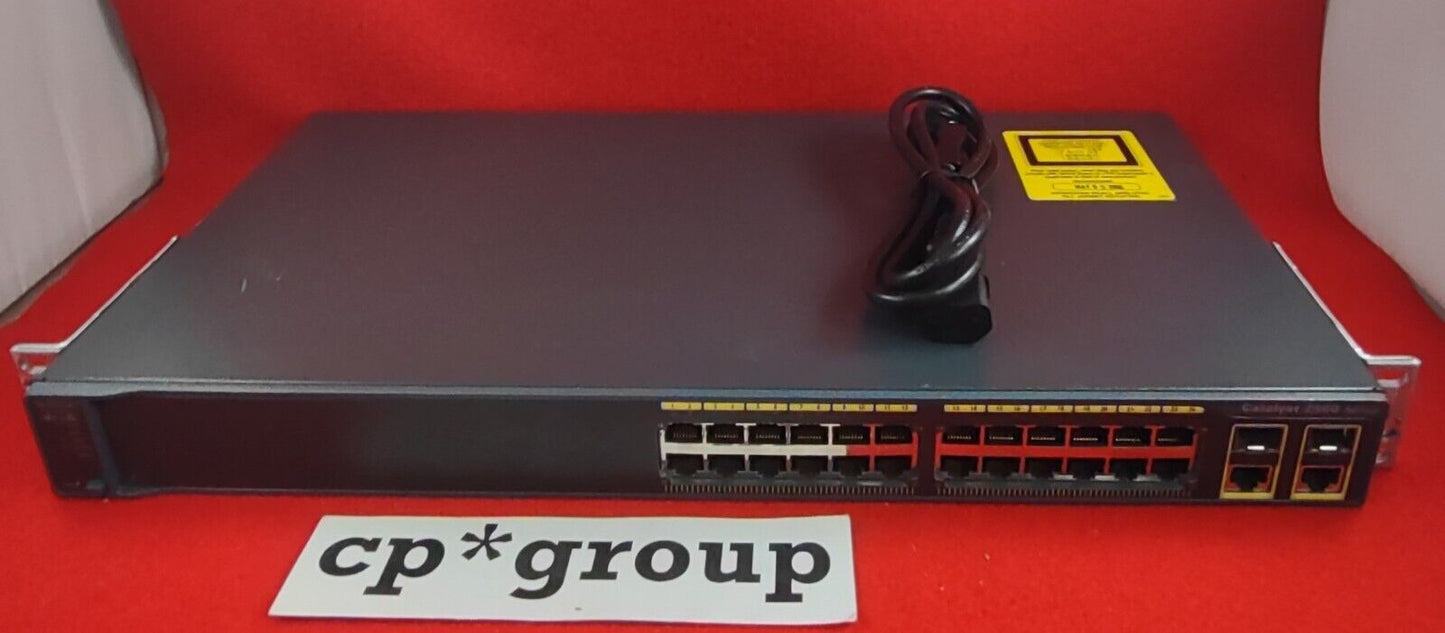 Cisco Catalyst 2960 24-Port 10/100 & 2-Port DP(RJ-45/SFP) Switch WS-C2960-24TC-L