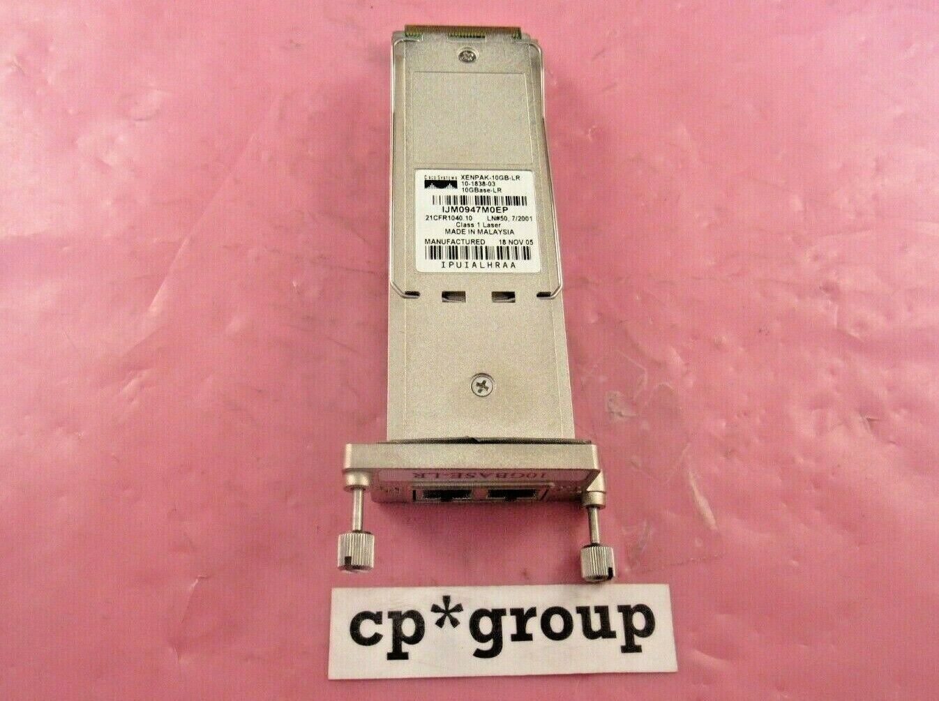 LOT OF 2 Cisco XENPAK-10GB-LR 10GBase-LR XENPAK Transceiver 10-1838-01 02 03 04