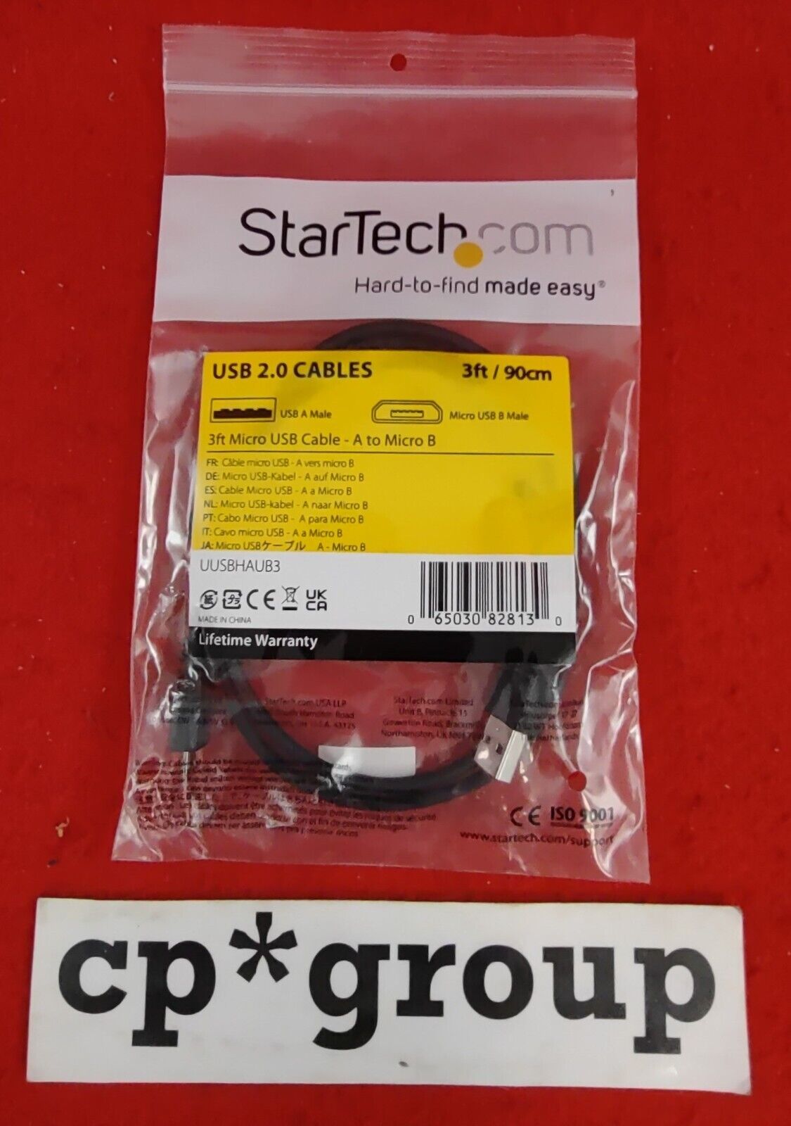 NEW LOT OF 5 Startech 3' Micro USB Cable-A To Micro B UUSBHAUB3