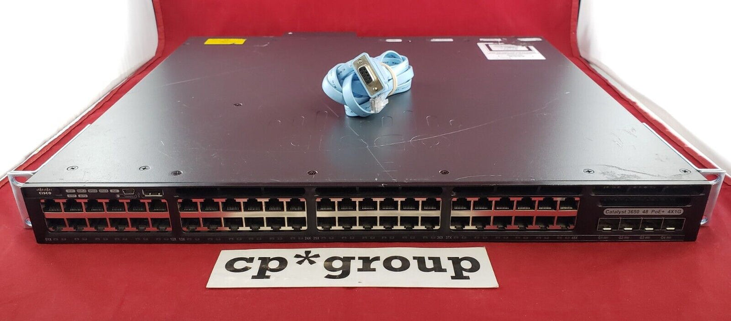 Cisco Catalyst 3650 48-Port FPoE GbE 4-Port SFP Network Switch WS-C3650-48FWS-S