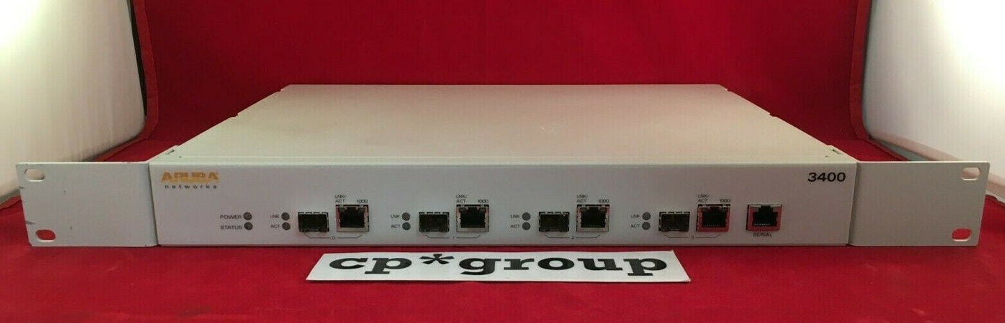 Aruba 3400-US 4-Port RJ-45/SFP Gigabit Multi-Service Mobility Controller