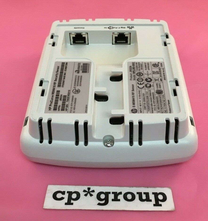 LOT OF 3 HP J9522A MSM415 RF 2-Port Gigabit Ethernet Wireless Security Sensor