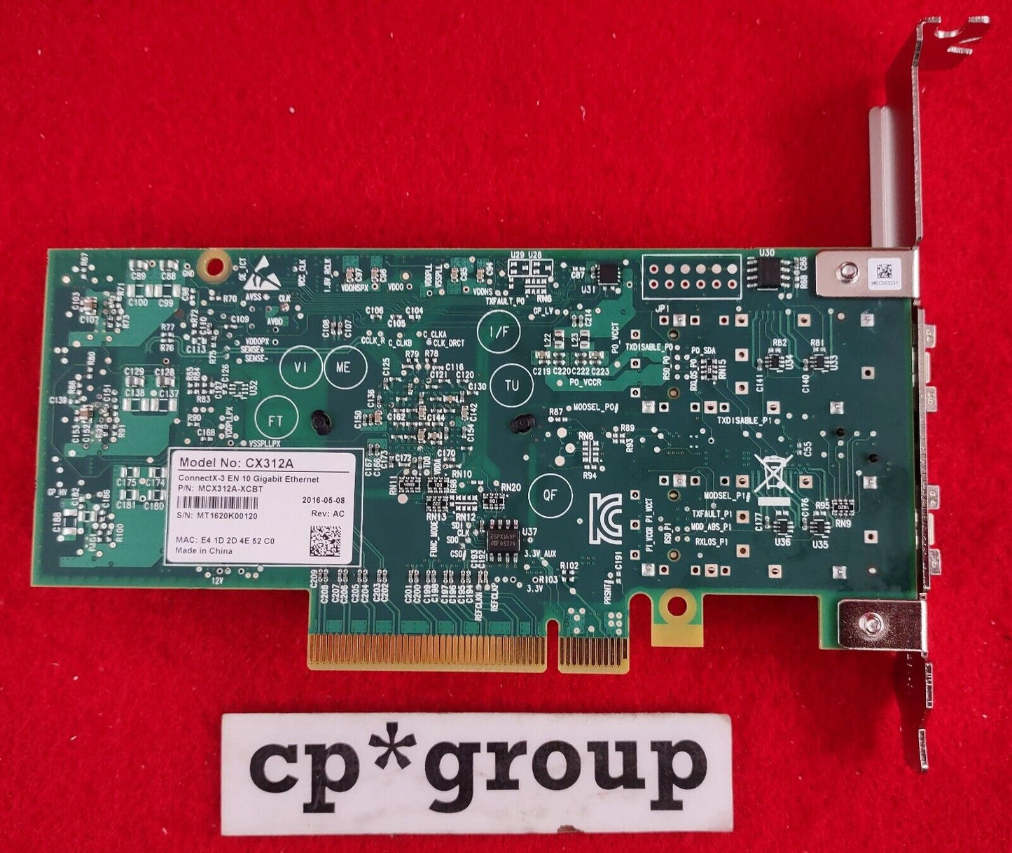 Mellanox CX312A-XCBT ConnectX-3 EN 2-Port 10GB SFP+ PCI-e Network Card