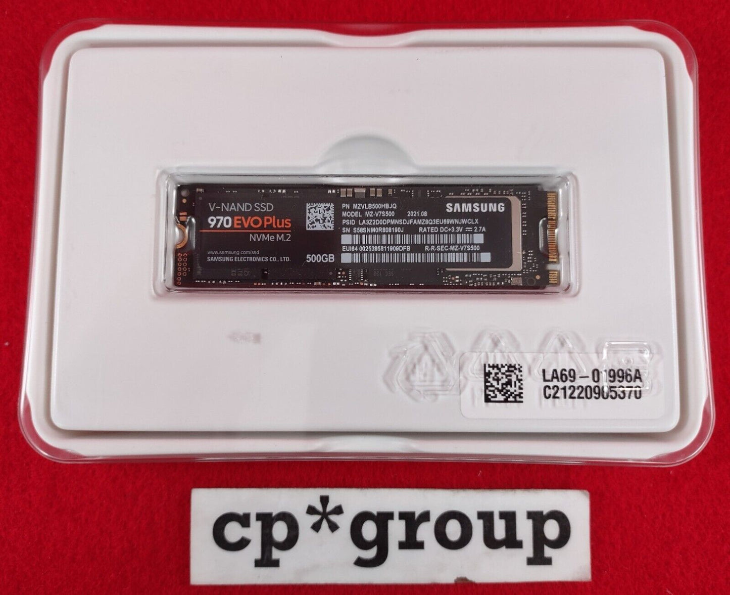 Samsung 970 EVO PLUS 500GB NVMe M.2 Internal SSD MZ-V7S500