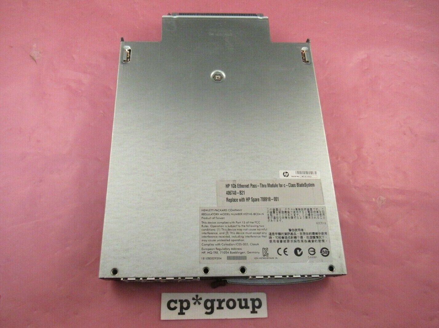 HP c-Class Bladesystem 16-Port Ethernet Pass-Thru Module 708918-001