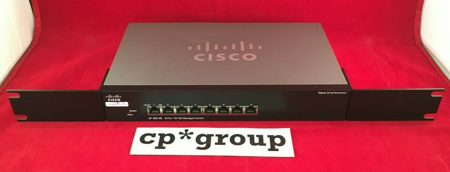 Cisco SRW208-K9 8-Port 10/100 FE Managed Network Switch SF 300-08