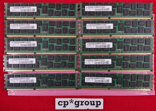 LOT OF 10 Micron 8GB 2Rx4 PC3L-10600R ECC REG Server RAM MT36KSF1G72PZ-1G4K1