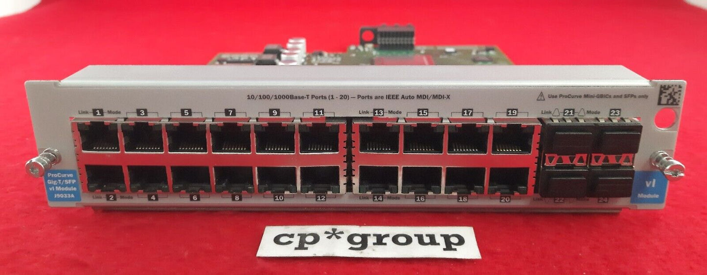 LOT OF 2 HP ProCurve VL 20-Port GbE & 4-Port SFP Switch Module J9033A