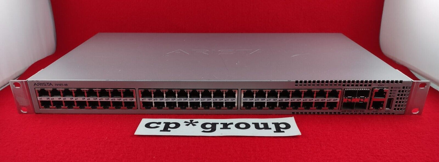 Arista 7010T-48 48-Port GbE & 4-Port SFP+ Network Switch DCS-7010T-48-R