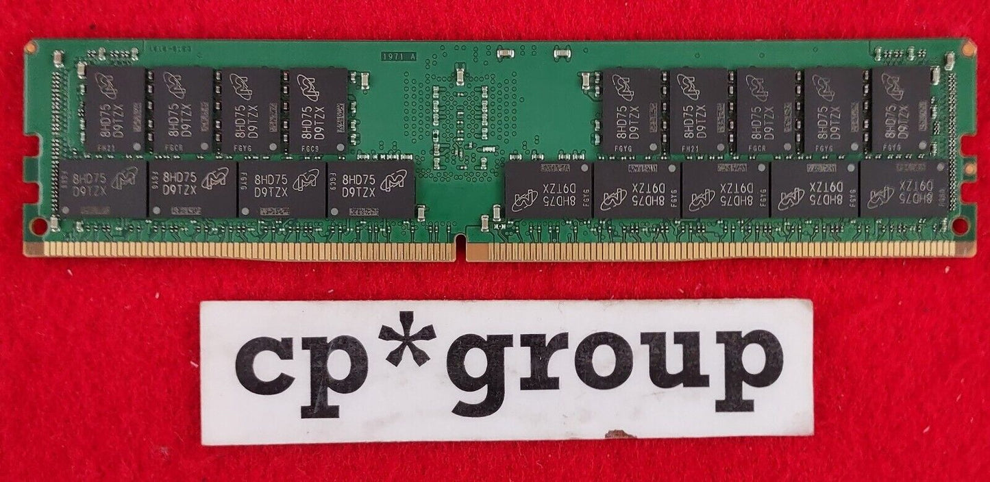 LOT OF 2 Micron 32GB 2Rx4 PC4-2400T Reg ECC Server RAM MTA36ASF4G72PZ-2G3D1