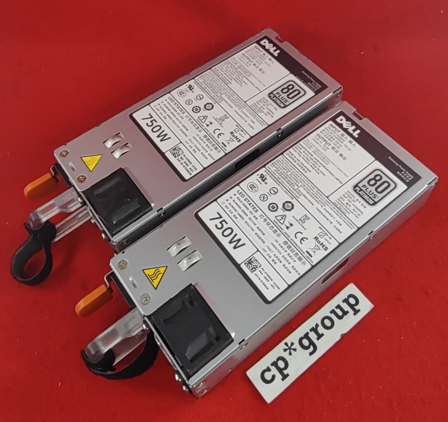 LOT OF 2 Dell 750W 80 Platinum Plus Hot Swap Power Supplies 79RDR