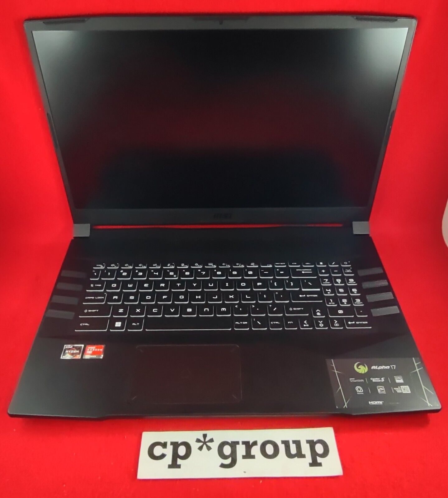 MSI Alpha 17 B5EEK Ryzen 7 5800H 3.2GHz 16GB RAM 512GB SSD Radeon RX6600M Laptop