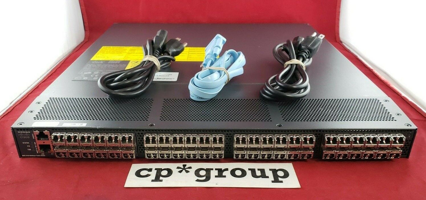 Cisco MDS 9148 48-Port ACTIVE SFP+ Switch DS-C9148-48P-K9 w/ FMServer, ENT. PKG