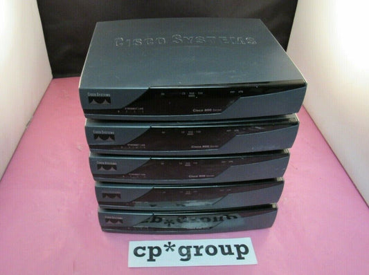 LOT OF 5 Cisco 877 4-Port 10/100 Integrated Services Wired Router CISCO877-K9