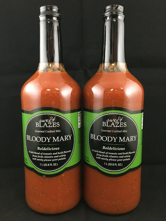 Sweet Blazes Boldelicious Bloody Mary Mix 2 Pack 1L Bottles GLUTEN FREE