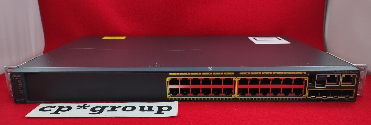 Cisco Catalyst 2960 24-Port GbE & 2-Port SFP Network Switch WS-C2960S-24TS-L