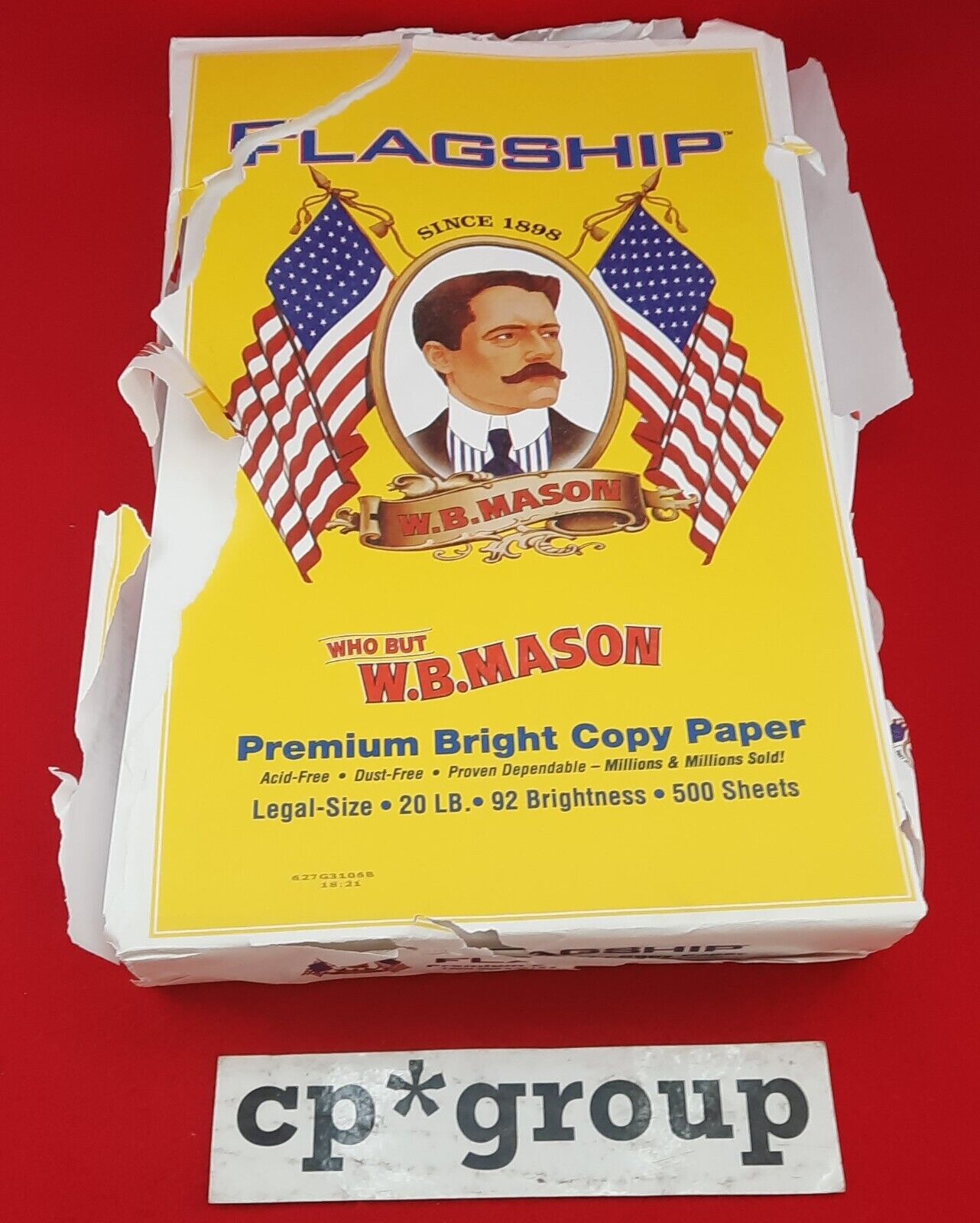 NEW LOT OF 5 Flagship 8.5" x 14" 500 Sheets Legal Size Copy Paper