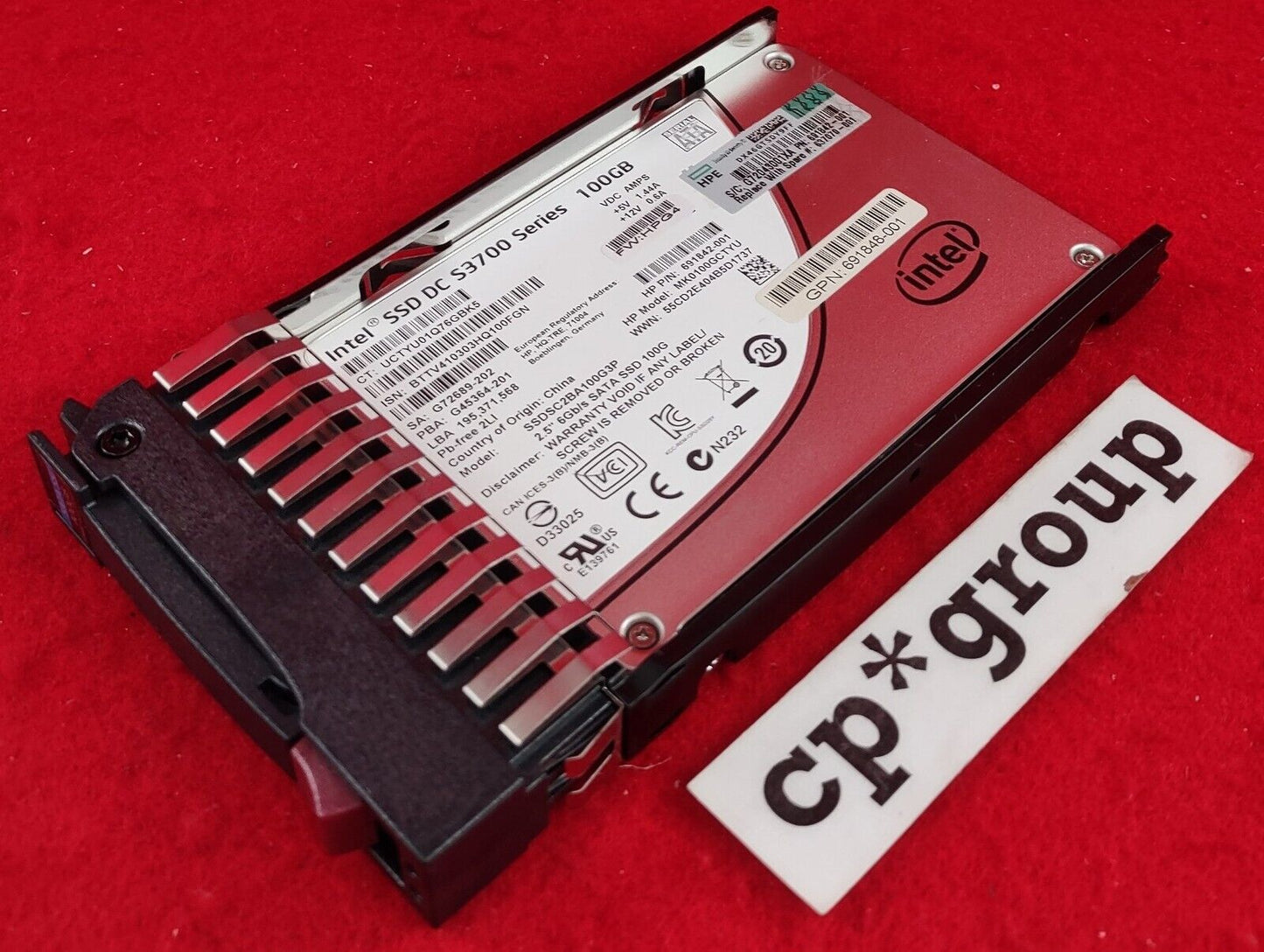 HP 100GB MLC SATA 6Gbps Mainstream Endurance 2.5" SSD 637070-001