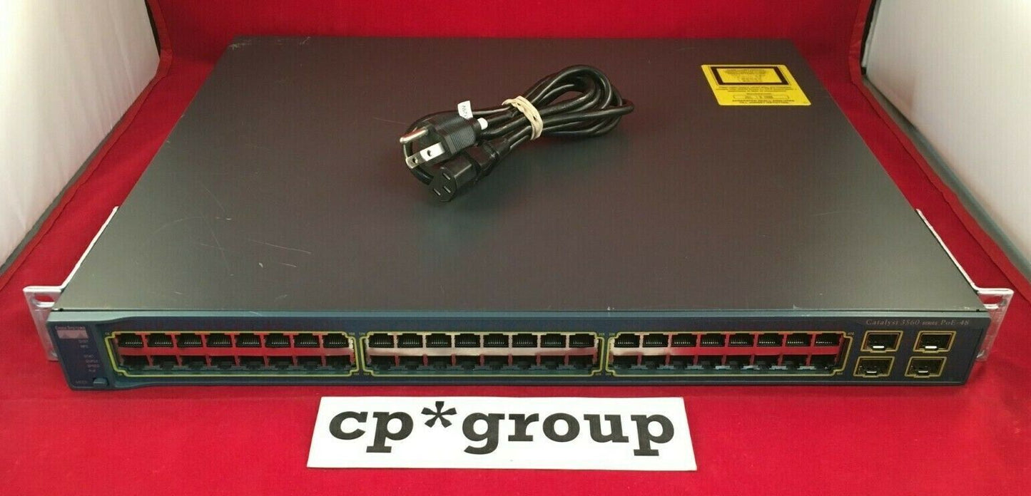 Cisco Catalyst WS-C3560-48PS-E 48-Port 10/100 PoE 4-SFP Network Switch