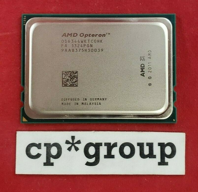 LOT OF 2 AMD Opteron 6344 2.6GHz 12-Core CPU Processor Socket G34 OS6344WKTCGHK