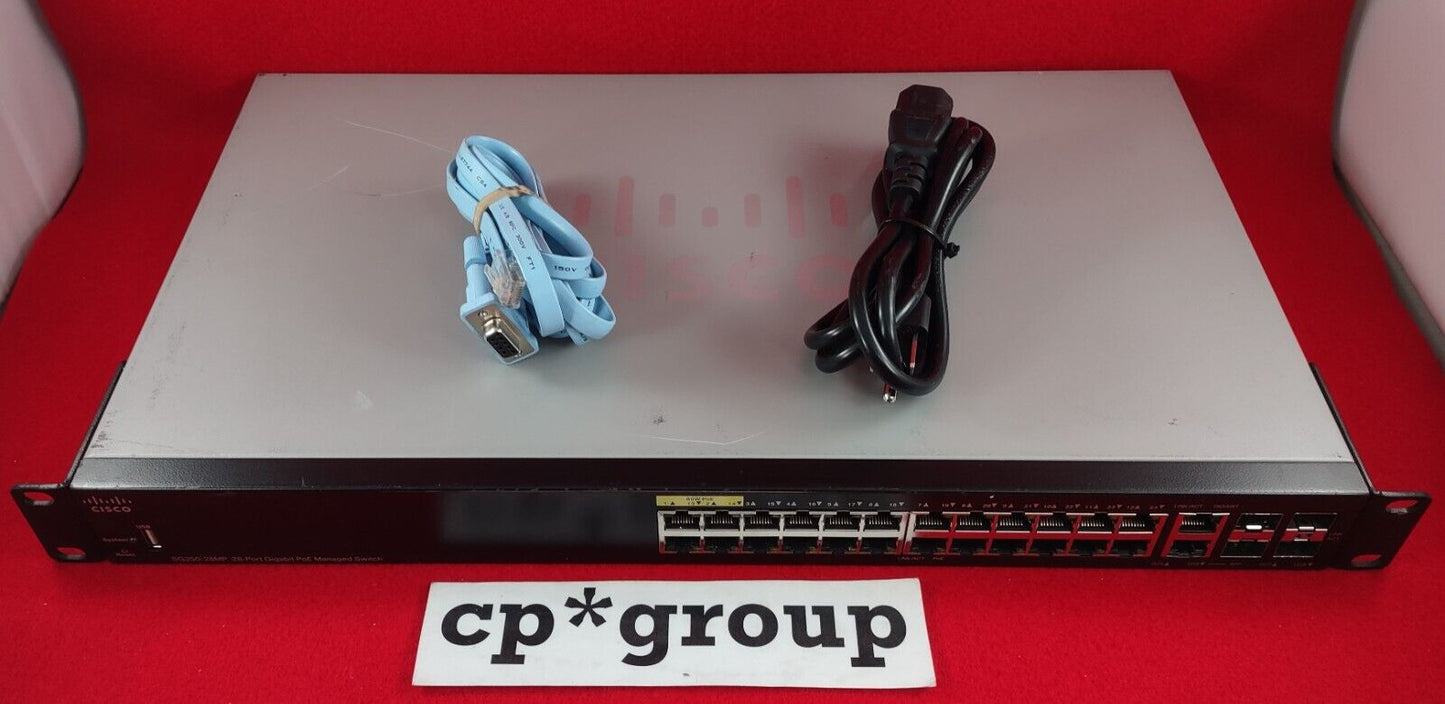 Cisco SG350-28MP 28-Port PoE GbE& 4-Port SFP Managed Network Switch