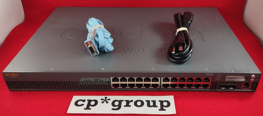 Aruba 7024-US JW683A 24-Port PoE GbE & 2-Port SFP+ Ethernet Network Controller**