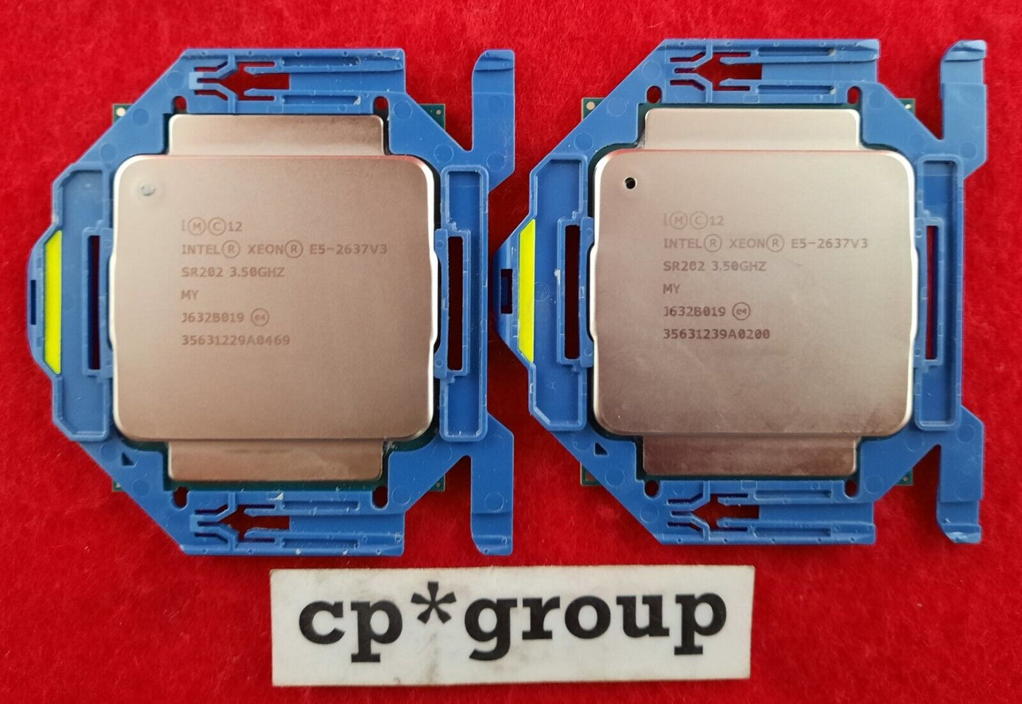 LOT OF 2 Intel Xeon E5-2637 v3 3.5GHz 15MB LGA2011-3 4-Core CPU Processor SR202