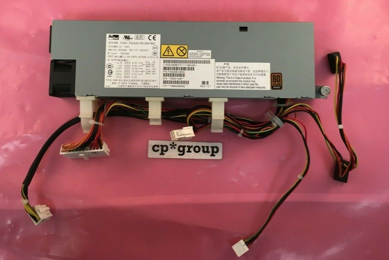 IBM 00J6070 AcBel 300W 80 Plus Bronze Power Supply for System x3250 M4