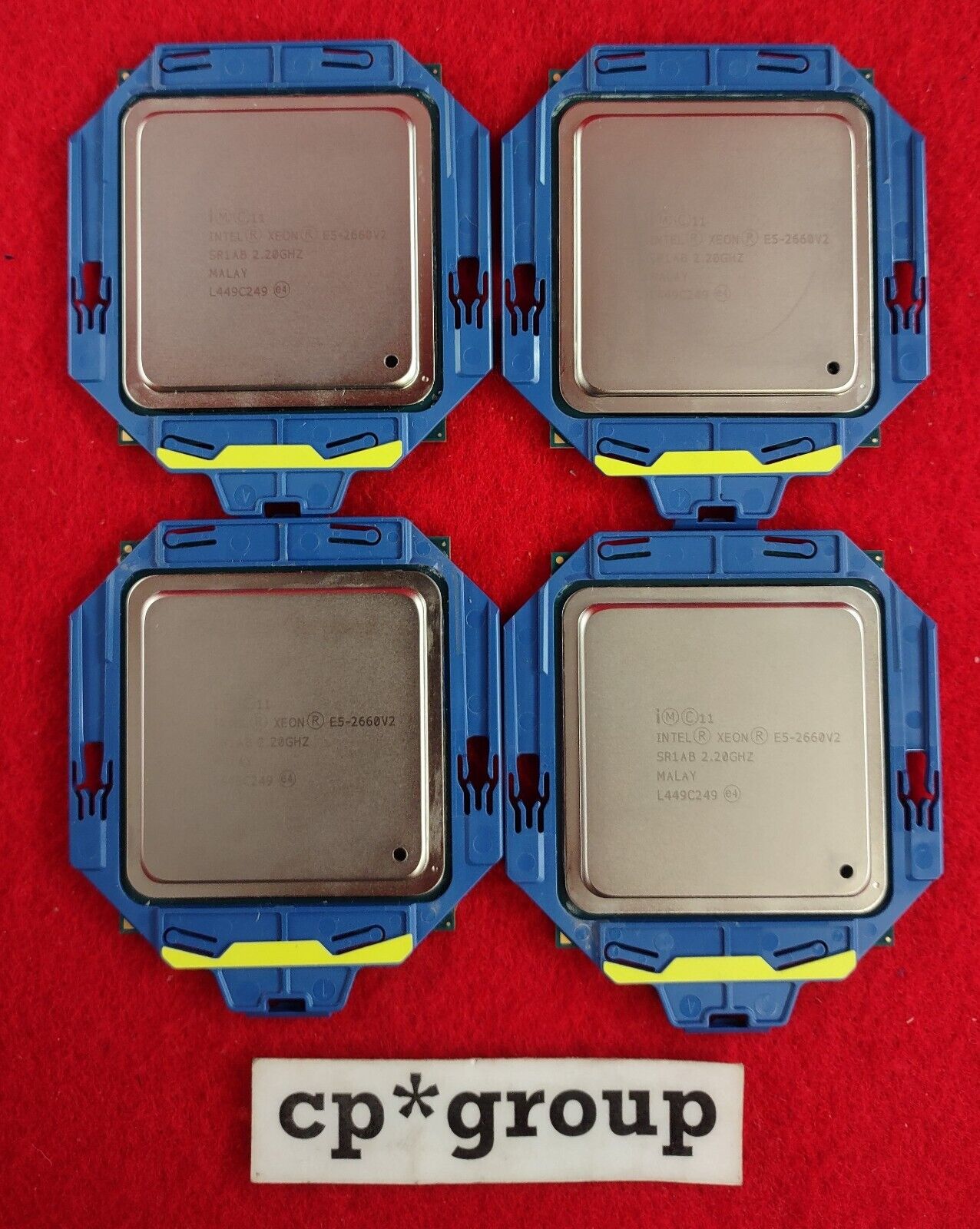 LOT OF 4 Intel Xeon E5-2660 v2 2.2GHz 25MB LGA2011 10-Core CPU Processor SR1AB