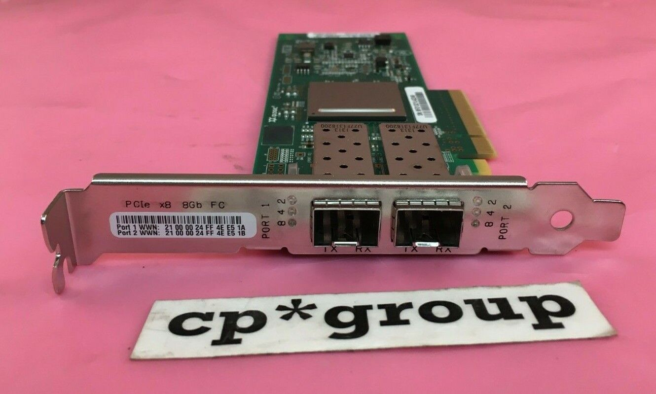 LOT OF 2 IBM 42D0516 2-Port 8Gbps FC PCI Express x4 Host Bus Network Adapter