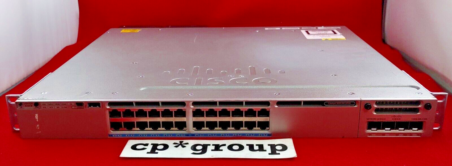 Cisco Catalyst 3850 24-UPoE 10GbE & 4-Port SFP Network Switch WS-C3850-24XUW-S