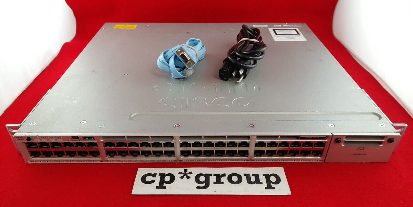 Cisco Catalyst 3850 48-Port GbE Layer 3 Managed Network Switch WS-C3850-48T-S