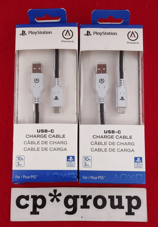 LOT OF 2 PowerA USB-C to USB Charging Cable 1516957-01