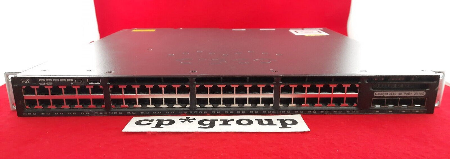 Cisco Catalyst 3650 48-Port FPoE GbE 4-Port SFP Network Switch WS-C3650-48FWS-S