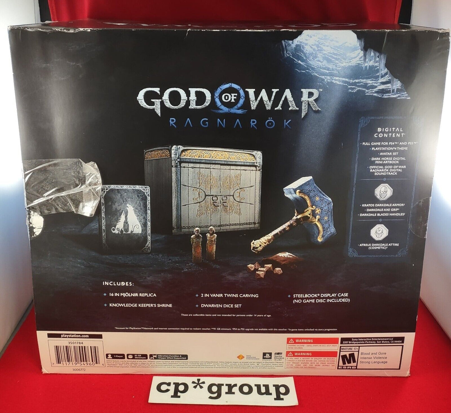 Sony Playstation 4/5 GOD OF WAR Ragnarök Collectors Edition (NO DIGITAL CODES)