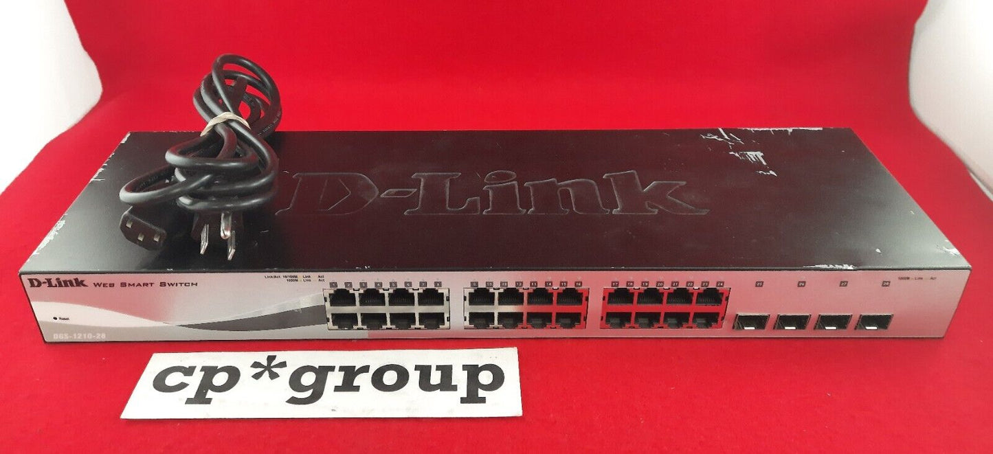 D-LINK 24-Port GbE & 4-Port SFP Web Managed Smart Switch DGS-1210-28